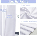 Simplebrand Ava Pure White Light Filtering Curtains - Image 3