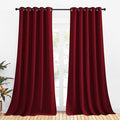 NICETOWN Christmas Burgundy Window Curtains Blackout Drapes, Thermal Insulated by NICETOWN