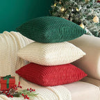 MIULEE Pack of 2 Corduroy Decorative Euro Sham Throw Pillow Covers 24x24 Inch - Image 8