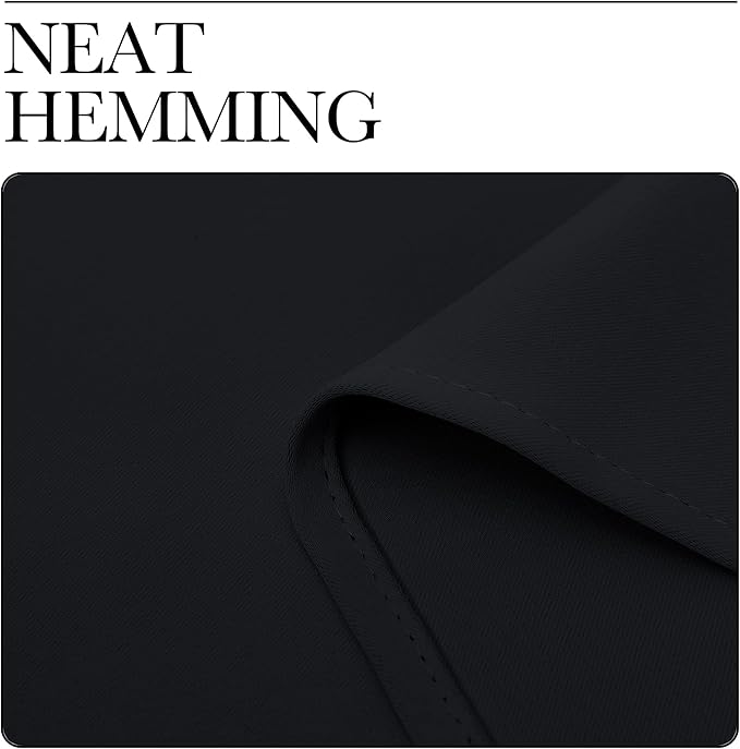 NICETOWN Thermal Insulated Black Blackout Curtains/Drapes 84 inches Length 2 - Image 6