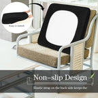 Newwiee Set of 4 Stretch Patio Cushion Covers Sofa Couch Seat Chair Slipcovers - Image 4