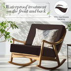 Newwiee Set of 4 Stretch Patio Cushion Covers Sofa Couch Seat Chair Slipcovers - Image 5