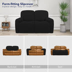 PureFit Super Stretch Loveseat Recliner Sofa Couch Cover - Image 4