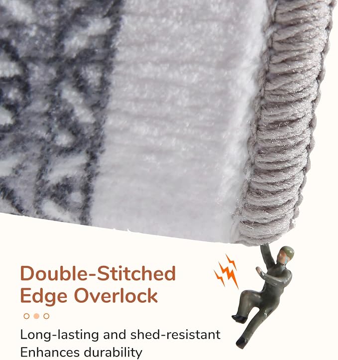 OPPODREAM Soft Area Rugs 4x6, Low-Pile Washable Rugs 4x6 - Image 4