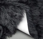 Ciicool Faux Sheepskin Rugs Soft Faux Fur Rugs Black Fluffy Chair Couch Cover - Image 6