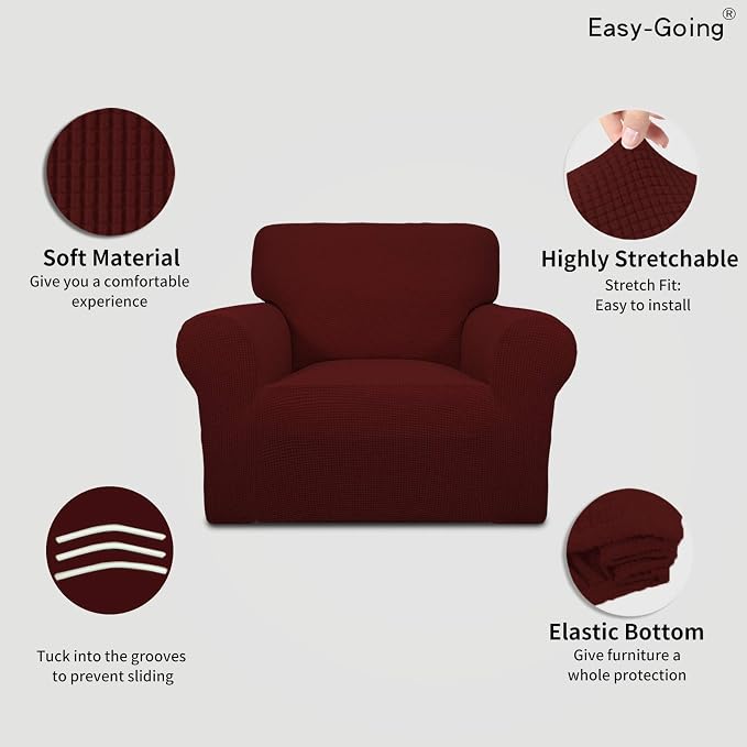 Easy-Going Stretch Chair Sofa Slipcover 1-Piece Couch Sofa Cover Furniture - Image 3