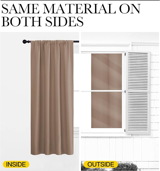 NICETOWN Bedroom Blackout Panels - Image 4