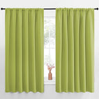 NICETOWN Blackout Curtains for Bedroom, Fresh Green, 1 Pair, 62 by 63-inch by NICETOWN