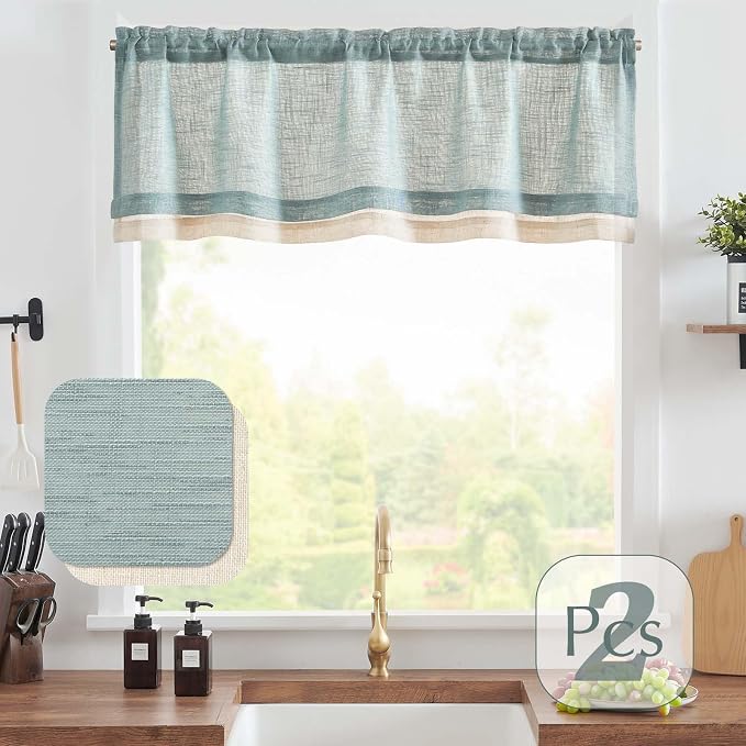 jinchan Linen Farmhouse Valances - Image 4