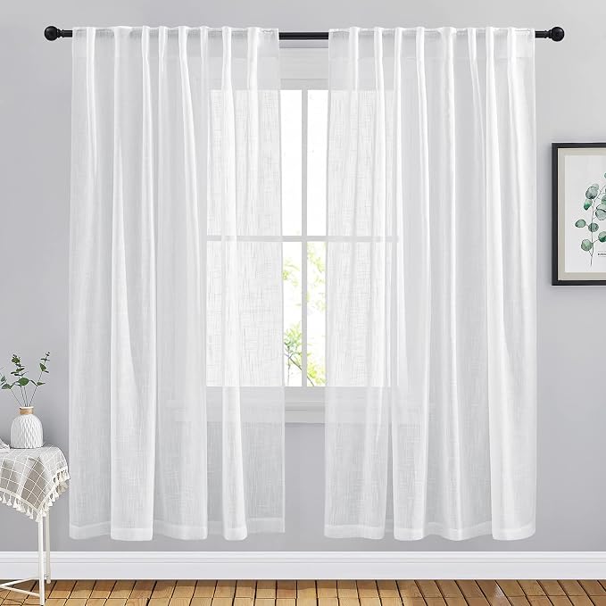 NICETOWN Semi Sheer Window Curtain Panels by NICETOWN