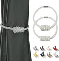 BEL AVENIR Magnetic Curtain Tiebacks, Decorative Drapery Holdbacks Modern Woven by BELAVENIR
