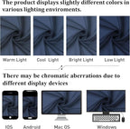 Lecloud Navy Blue Sheer Curtains 96 Inches Long 2 Pcs, Light Filtering Window - Image 5