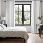 102 inch blackout curtains for Sliding door 2 Panels 100% Blackout Linen - Image 7