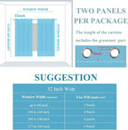 Estelar Textiler Teal and Greyish White Blackout Curtains 63 Inches Long - Image 9