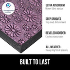 GORILLA GRIP 100% Waterproof All-Season WeatherMAX Doormat, Durable Natural - Image 2