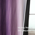Estelar Textiler Purple and Greyish White Blackout Curtains 72 Inch Length 2 - Image 5