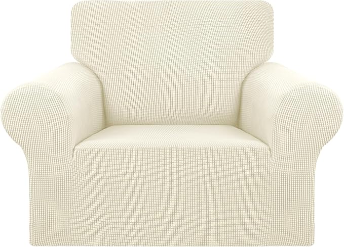 KEKUOU Stretch Single Sofa Slipcover 1 Piece Couch Sofa Cover Furniture by KEKUOU