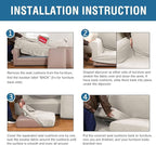 H.VERSAILTEX 4 Piece Stretch Sofa Covers - Image 6
