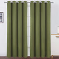 LEMOMO Olive Green Blackout Curtains/52 x 84 Inch Long/Set of 2 Curtain by Lemomo