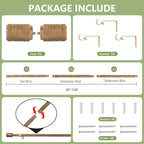 5/8” Diameter Curtain Rods 30-120 Inch, - Image 3