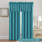 H.VERSAILTEX Blackout Valances for Windows, Kitchen Valance Curtains for Living - Image 3