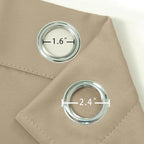 LEMOMO Blackout Curtains 66 x 72 Inch Long Beige Curtains Set of 2 Panels Room - Image 5