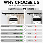 VOIIY Curtain Rods for Windows 28 to 48 Inch, Modern Adjustable Heavy Duty - Image 4