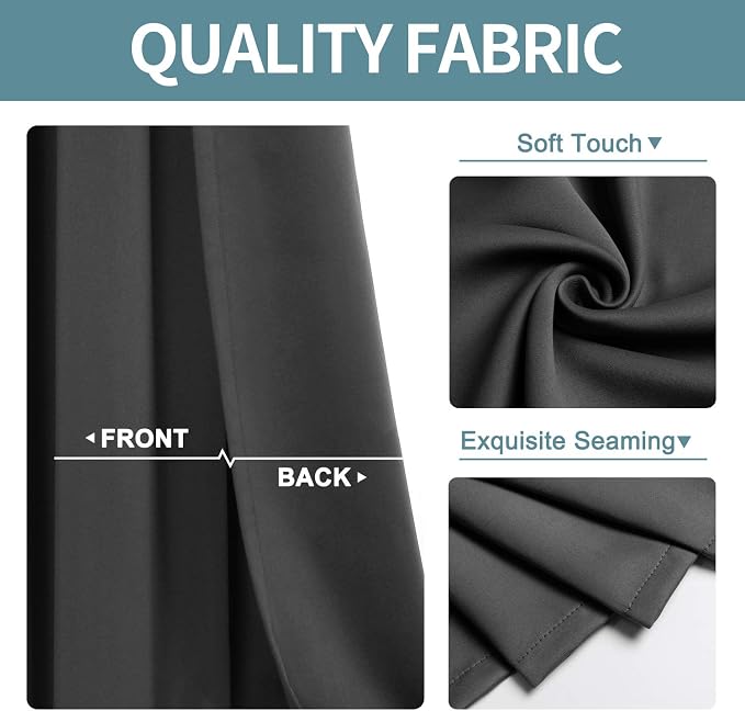 ChrisDowa Grommet Room Darkening Curtains - Image 3