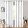 MIULEE 90 Inches Linen Textured Curtains by MIULEE