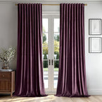 MIULEE Dark Purple Velvet Curtains 96 inches by MIULEE