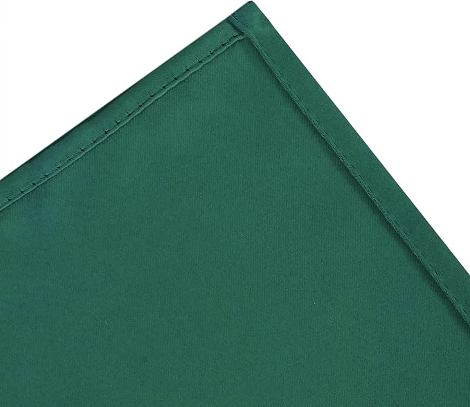 LEMOMO Blackout Curtains 52 x 90 Inch Long Dark Green Curtains Set of 2 Panels - Image 7
