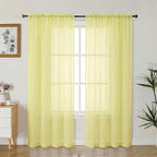 Gwine Sheer Curtains 72 Inch Length by Gwine