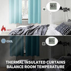 BGment Baby Blue Short Curtains - Image 3