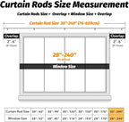 GEEBOBO Silver Curtain Rods for Windows 120 to 240 Inch, 1 Inch Extra Long - Image 5