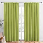 NICETOWN Living Room Curtains, Fresh Green, 1 Pair, 70 x 84-inch, Home by NICETOWN