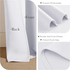 PONY DANCE 50% Light Filtering Curtains 84 inch Long, Back Tab & Rod Pocket - Image 6