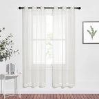 NICETOWN Sheer Curtains for Bedroom Windows, Grommet Casual Soft Voile Sheer by NICETOWN