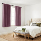 PONY DANCE - Window Curtains - 42 inch W by 45 L Dusty Rose Thermal Insulated by PONYDANCE