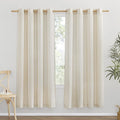 NICETOWN Linen Flax Semi Sheer Curtains 72" Length, Grommet Window Treatments by NICETOWN
