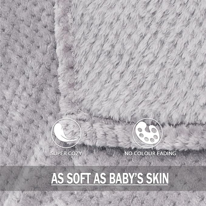 Exclusivo Mezcla Fleece Bed Blanket Queen Size, Super Soft and Warm Blankets - Image 7