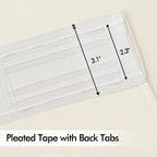 MIULEE Birch Back Tab Blackout Curtains 102 Inch Long 2 Panels Set - Image 4