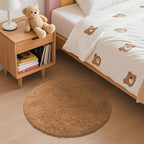 OLANLY Khaki Round Rugs for Bedroom - Image 3