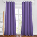 NICETOWN Lilac Purple Blackout Curtains 102 inches Long, Grommet Thermal by NICETOWN