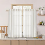 Nanspring 54 Inch Linen Curtains by Nanspring