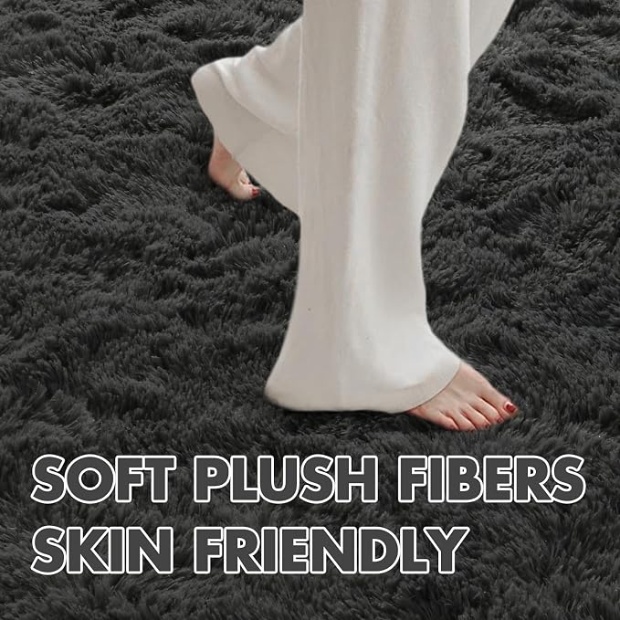 8x10 Ft Extra Large Shag Rugs for Living Room, Ultra Soft Fluffy Furry Area - Image 4