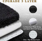 Black Rug Super Soft Shaggy 4x6 Feet Rugs - Image 4