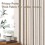MIULEE Pinch Pleated Thick Linen Curtains 84 Inches Long 2 Panels - Image 7