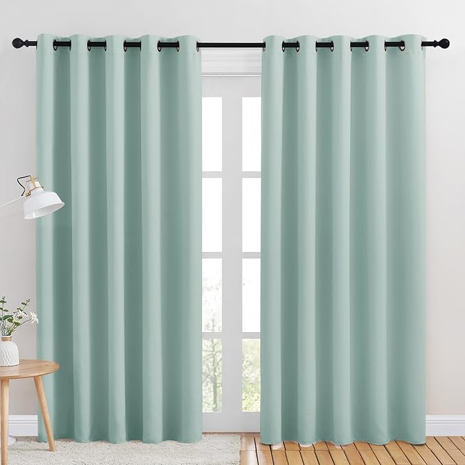 NICETOWN Room Darkening Draperies Window Curtain Panels, 2 Panels, W60 x L84 by NICETOWN