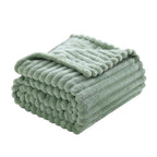 Sage Green Fleece Throw Blanket 108”×90” - Image 5
