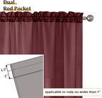 Aiyufeng Burgundy Sheer Curtains - Image 6
